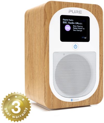 Pure Evoke H3 DAB Radio - Wood.
